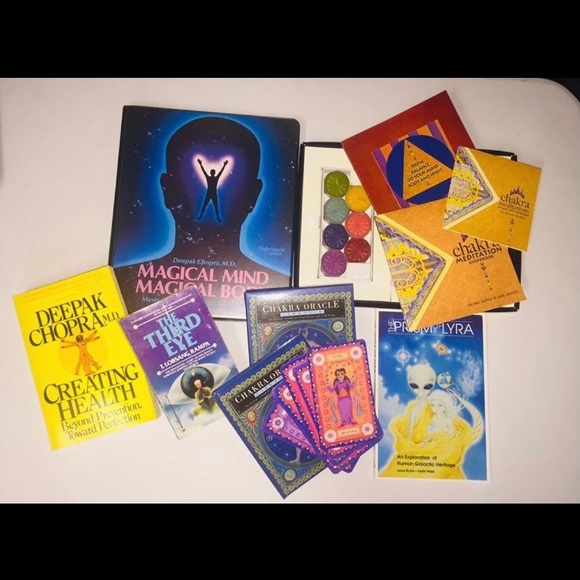 Chakra Meditation Kit 6pc Set Tarot Oracle Cards , CD , Cassettes, Books & More - Picture 3 of 13